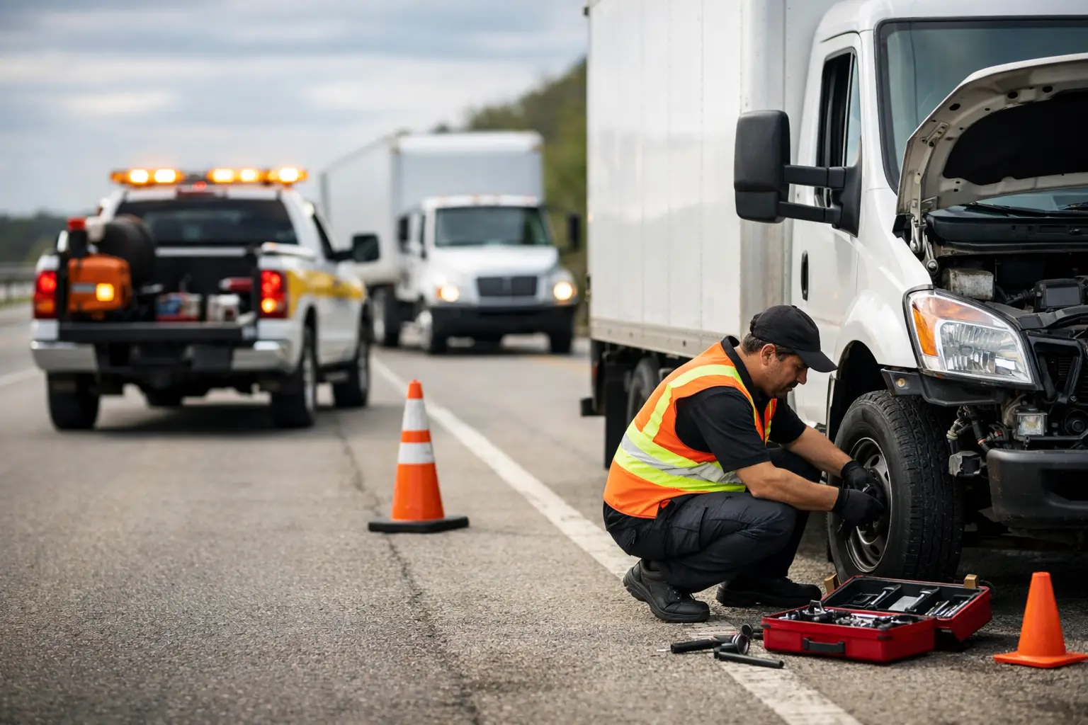 Emergency Repair for Delivery Trucks on Route